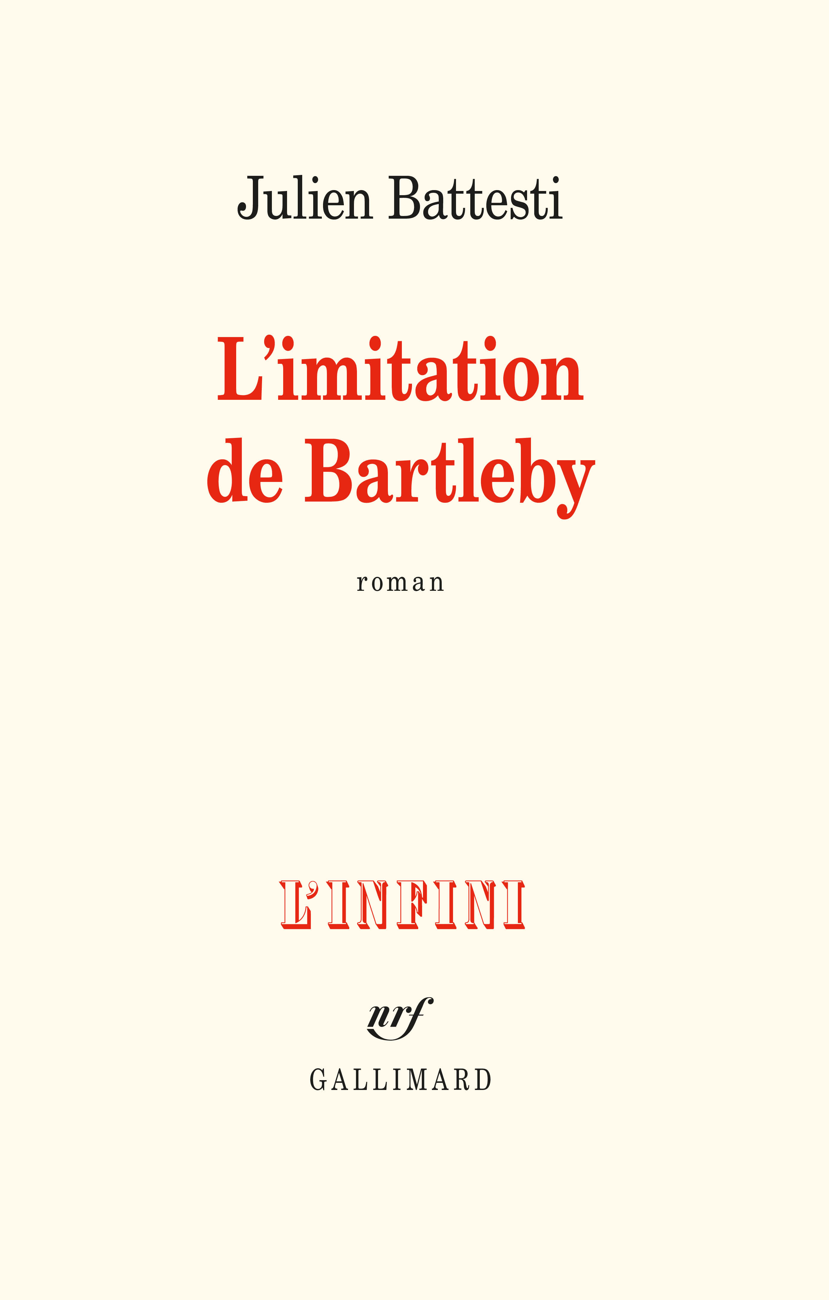 L&rsquo;imitation de Bartleby