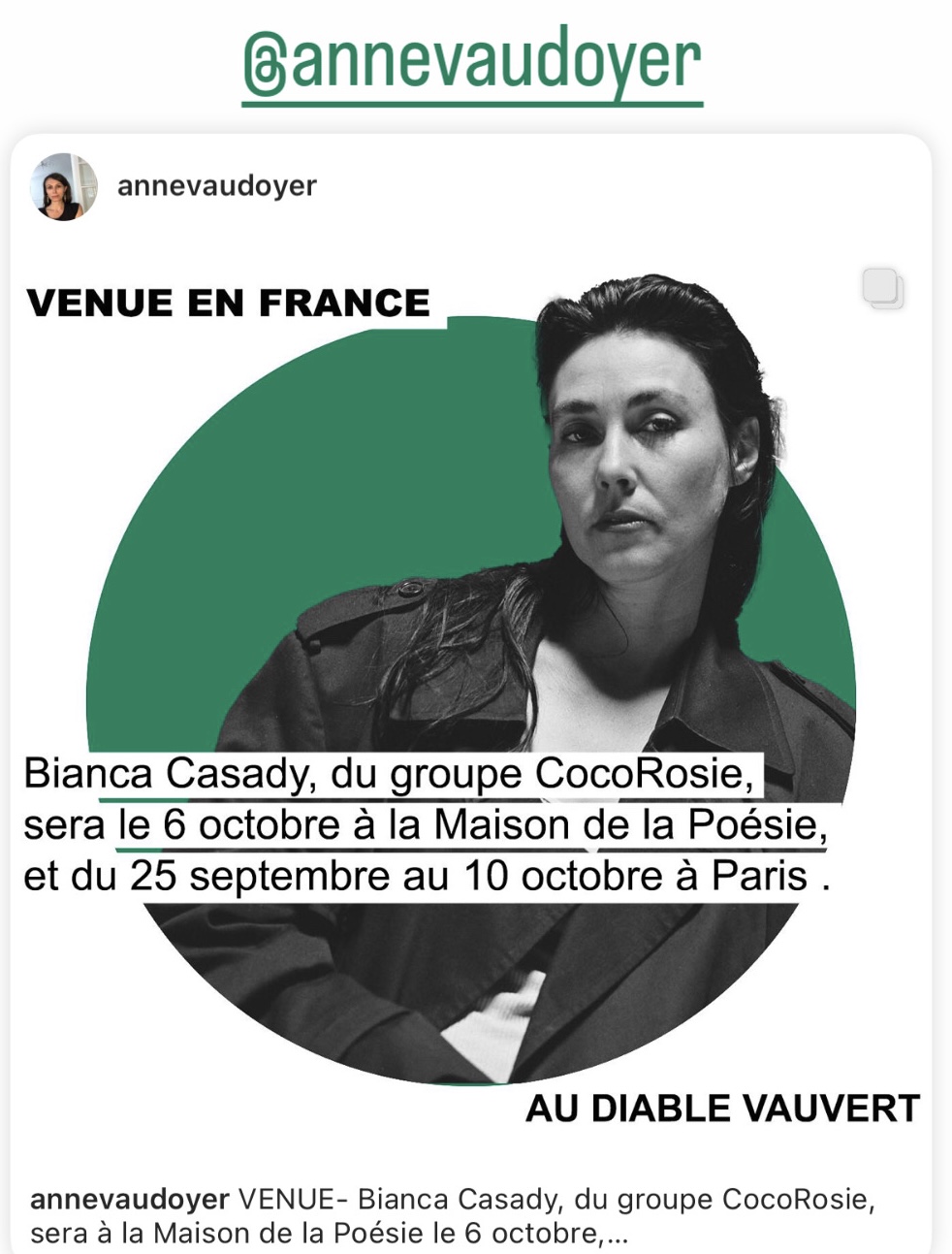 Lecture Bianca Casady