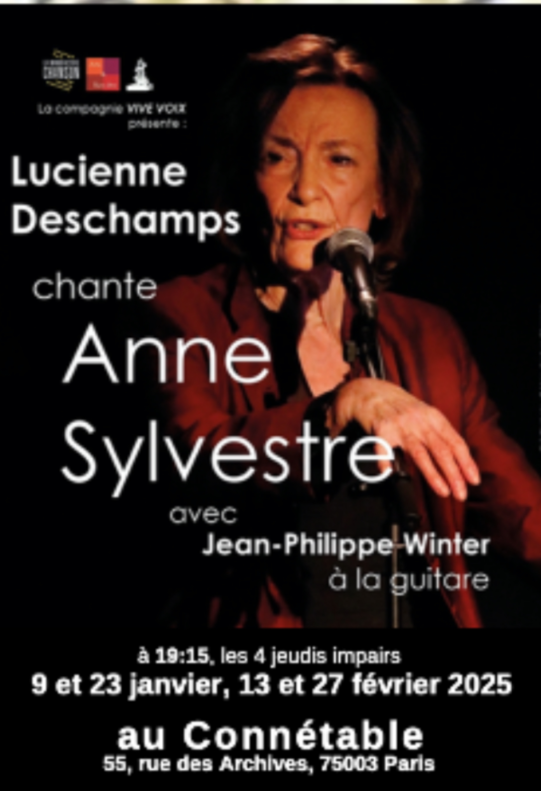 Lucienne Deschamps chante Anne Sylvestre / Connétable – Paris