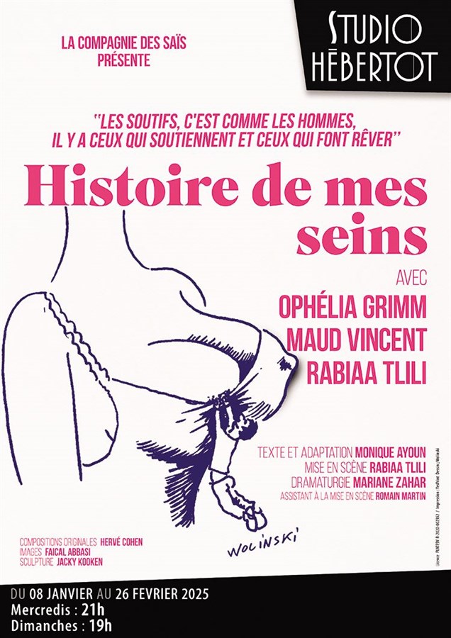 Histoire de mes seins – Studio Hebertot, Paris